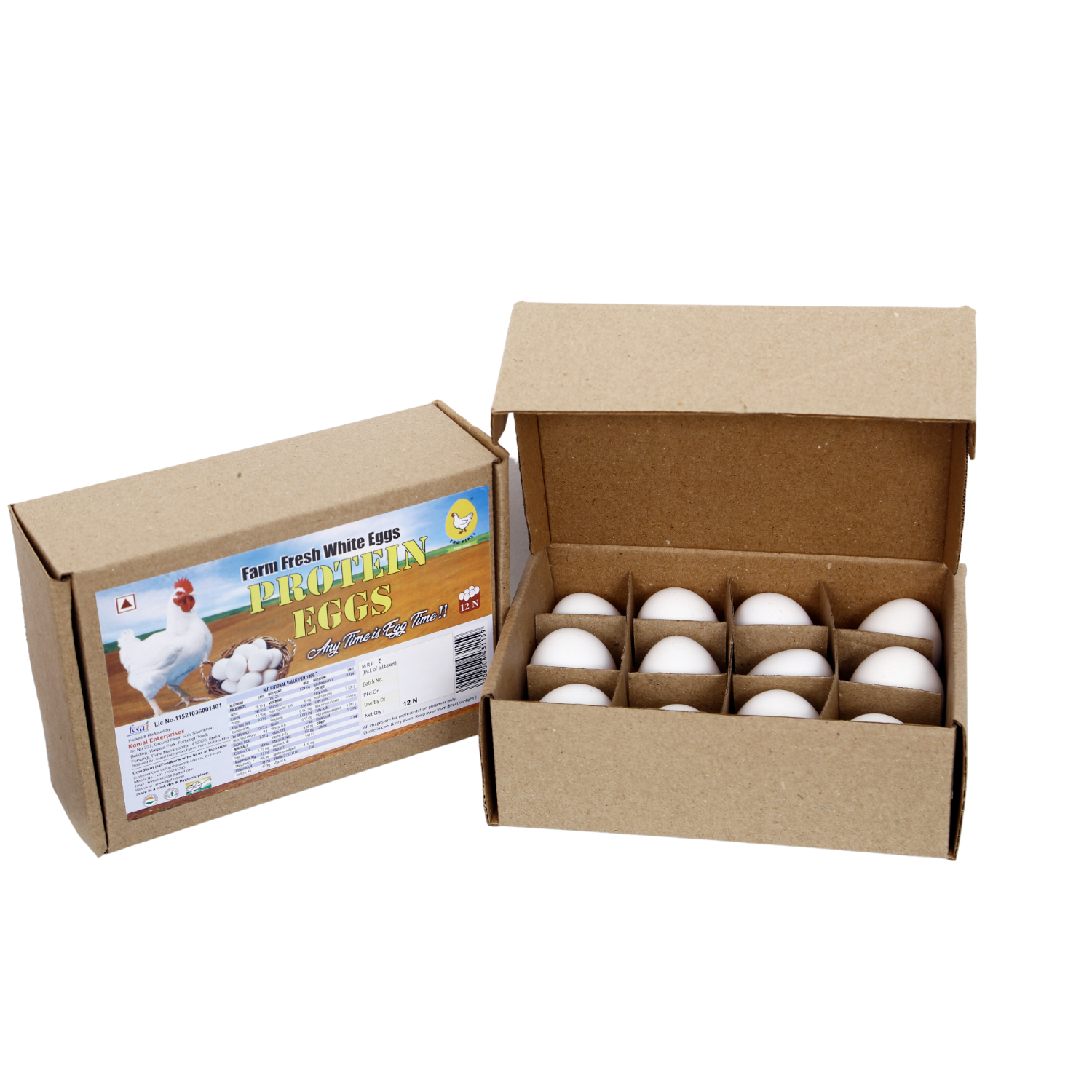 Egg First White Eggs Pack Of 12 Try